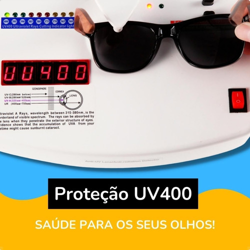 Óculos de Sol Ray ban com proteção ultra violeta nas lentes.